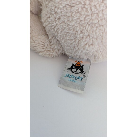 Adorable Jellycat London Sweetie Beige Bunny Rabbit Plush Stuffed Animal 14” - Picture 6 of 10